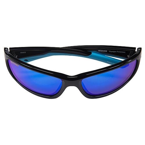 Seachoice Qualifies for Free Shipping Seachoice Sunglasses Voyager Shiny Black/Blue Mirror #98803