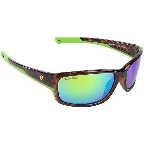 Seachoice Qualifies for Free Shipping Seachoice Sunglasses Voyager Shiny Tortoise/Green Mirror #98804