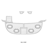 SeaDek Marine Qualifies for Free Shipping SeaDek Marine 00-01 Sea Ray 340 Sundancer Storm Gray/Black Teak #23387-80066