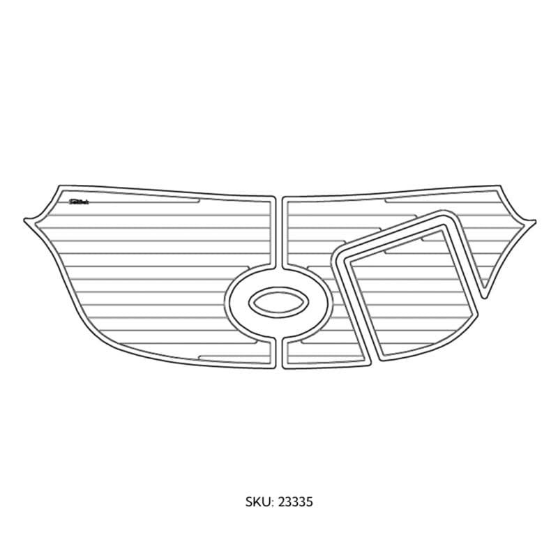 SeaDek Marine Qualifies for Free Shipping SeaDek Marine 05-06 Sea Ray 200/220  Storm Gray/Black Teak #23335-80066