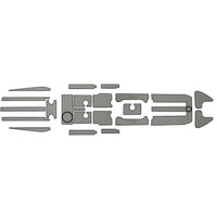 SeaDek Marine Qualifies for Free Shipping SeaDek Marine ACS 133x Kayak Kit 6mm Storm Gray/Black #59115-80066