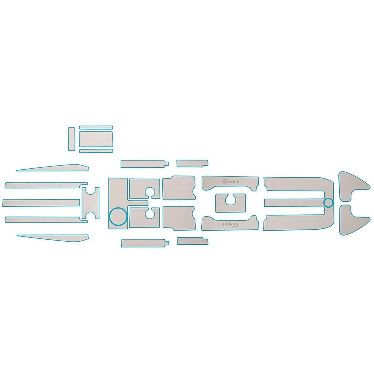 SeaDek Marine Qualifies for Free Shipping SeaDek Marine ACS Kayak Kit 6mm Cool Gray/Bahama Blue #59115-81348
