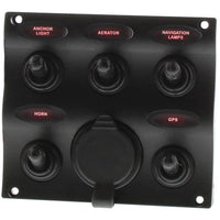 Seasense Qualifies for Free Shipping Seasense 5-Gang Toggle Switch with USB #50031299