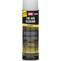 SEM Products Qualifies for Free Shipping SEM 1K HS Clear 20 oz Aerosol Can Gloss Finish #40903