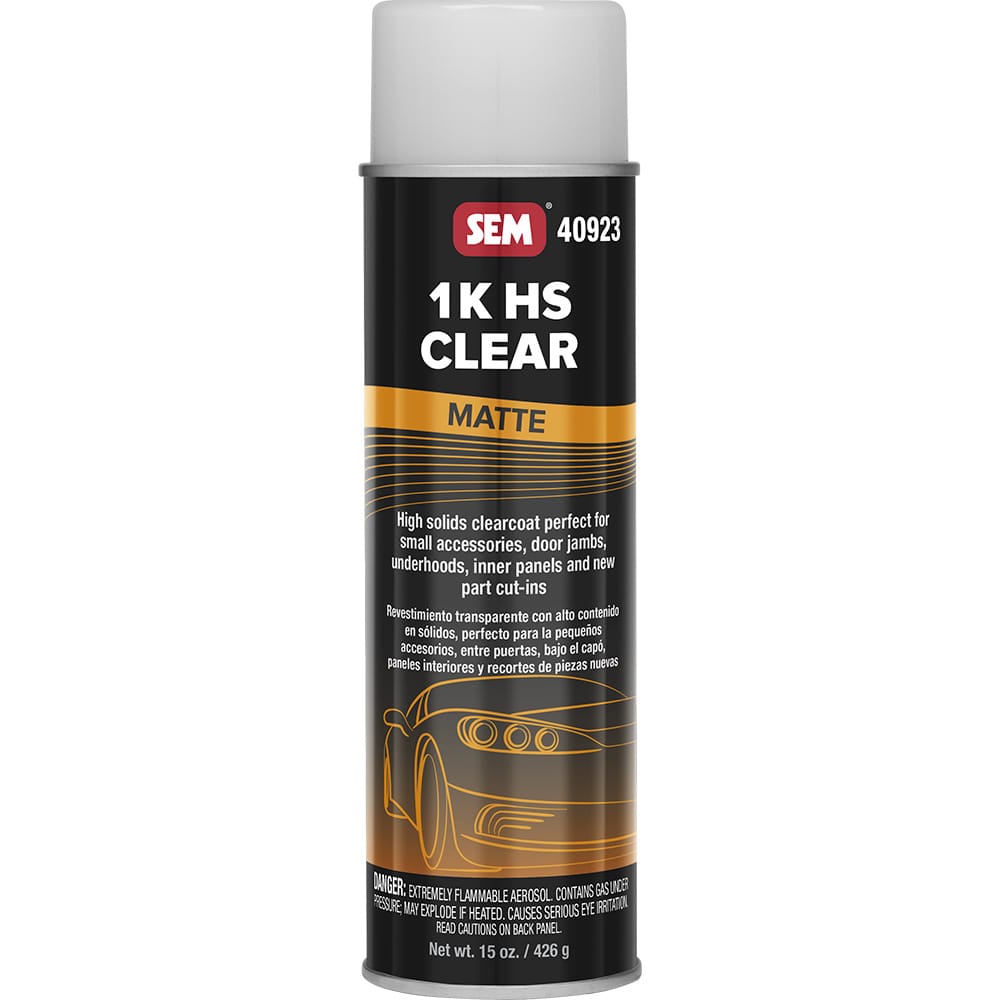 SEM Products Qualifies for Free Shipping SEM 1K HS Clear 20 oz Aerosol Can Matte Finish #40923