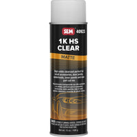 SEM Products Qualifies for Free Shipping SEM 1K HS Clear 20 oz Aerosol Can Matte Finish #40923
