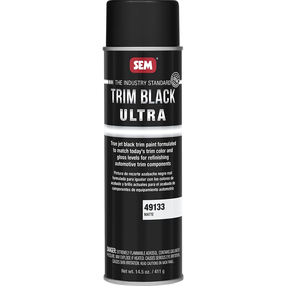 SEM Products Qualifies for Free Shipping SEM Trim Black Ultra 20 oz Aerosol Can Matte Finish #49133