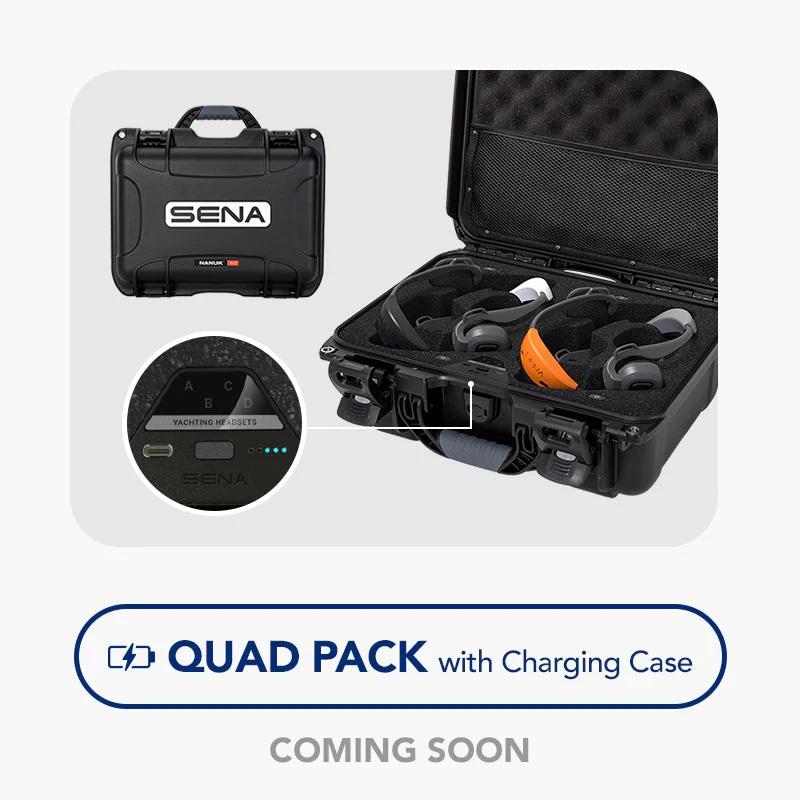 Sena Technologies Qualifies for Free Shipping Sena Natutitalk Bosun Yachting Mesh Intercom Headset 4-pk & Charging Case #NTT-BOS-02Q