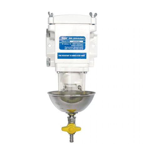 Separ Filter Qualifies for Free Shipping Separ Filter 2000/5/50kd Single 79 GPH Fuel Water Separator #50-2526