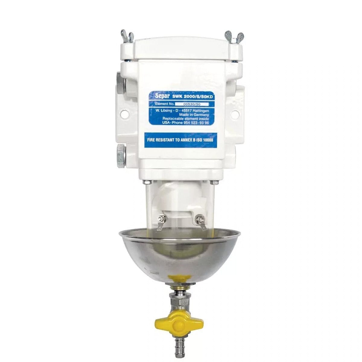 Separ Filter Qualifies for Free Shipping Separ Filter 2000/5/50kd Single 79 GPH Fuel Water Separator #50-2526