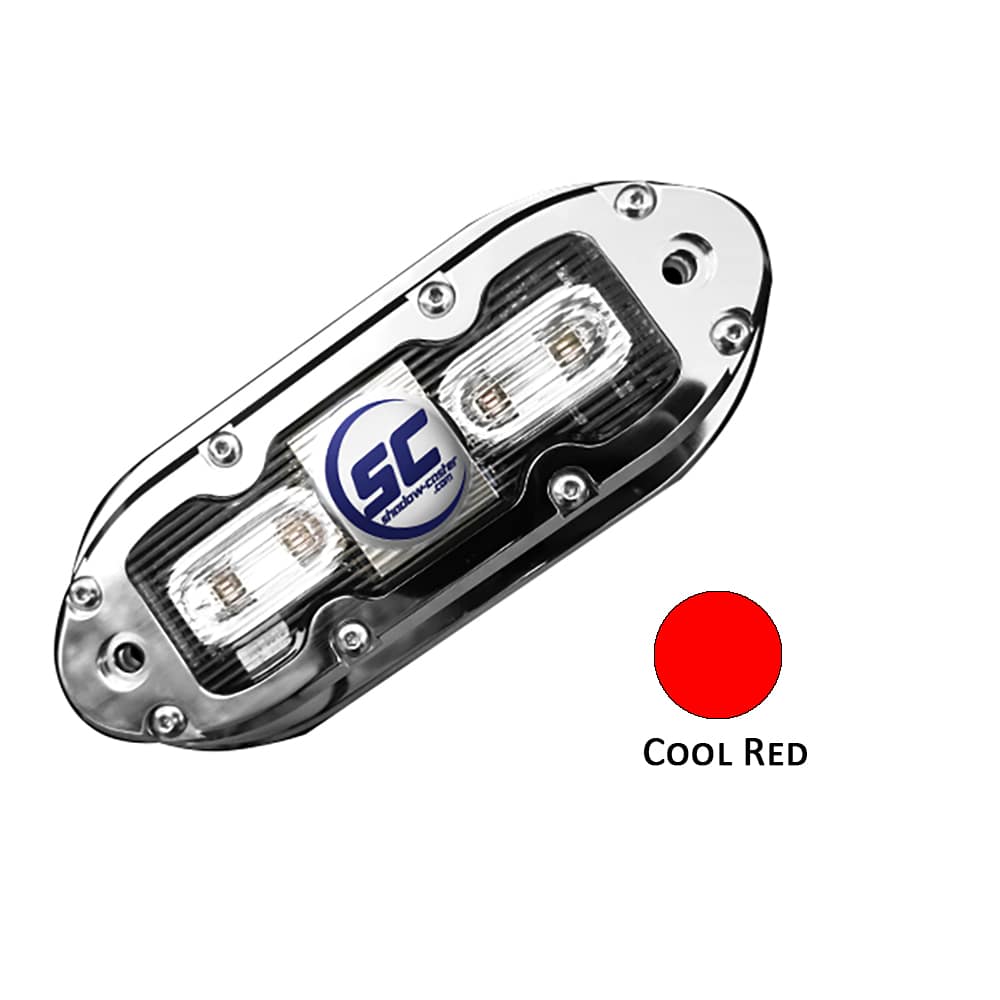 Shadow Caster Not Qualified for Free Shipping Shadow-Caster Cool Red 4-LED Underwater Light 20' #SCM-4-CR-20