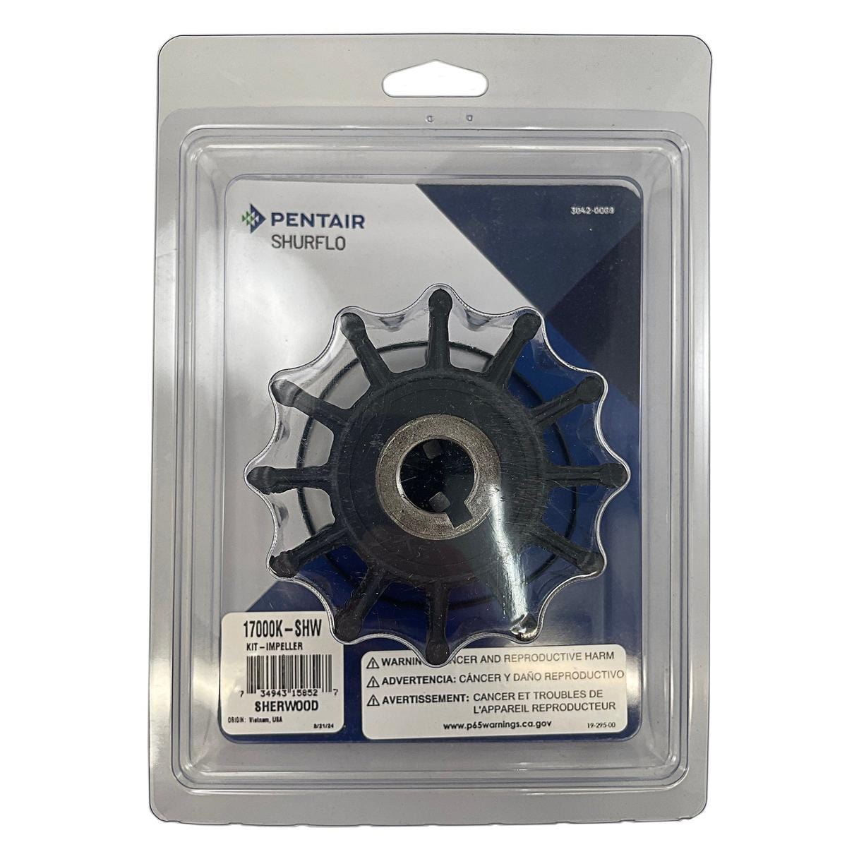 Sherwood Qualifies for Free Shipping Sherwood Pump Impeller Kit with Gaskets #17000K