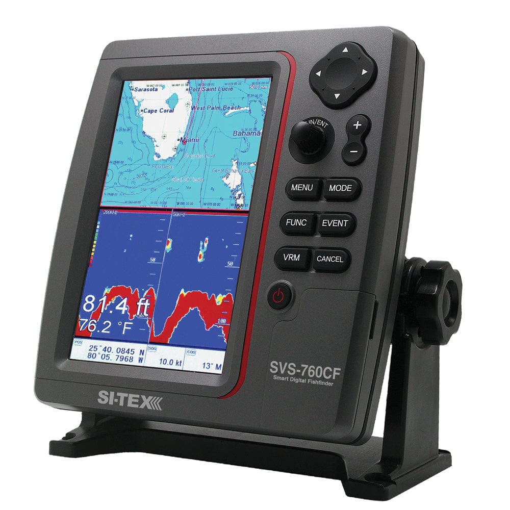SI-TEX Qualifies for Free Shipping SI-TEX GPS Chart-Dual Frequency 600w Sonar System 7" Color #SVS-760CF+