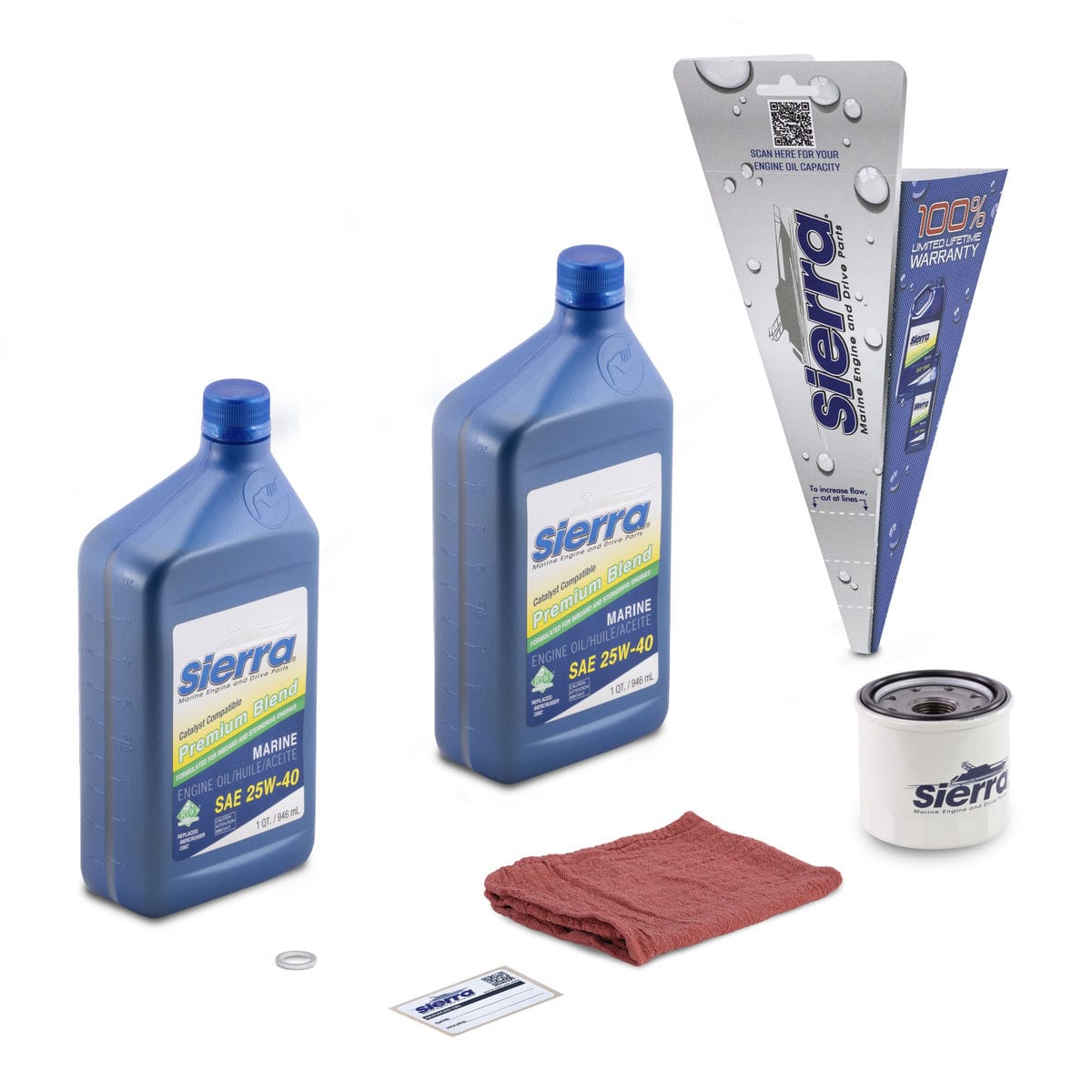 Sierra Qualifies for Free Shipping Sierra Oil Change Kit Mercury 25-30 HP EFI 06-up #18-9228