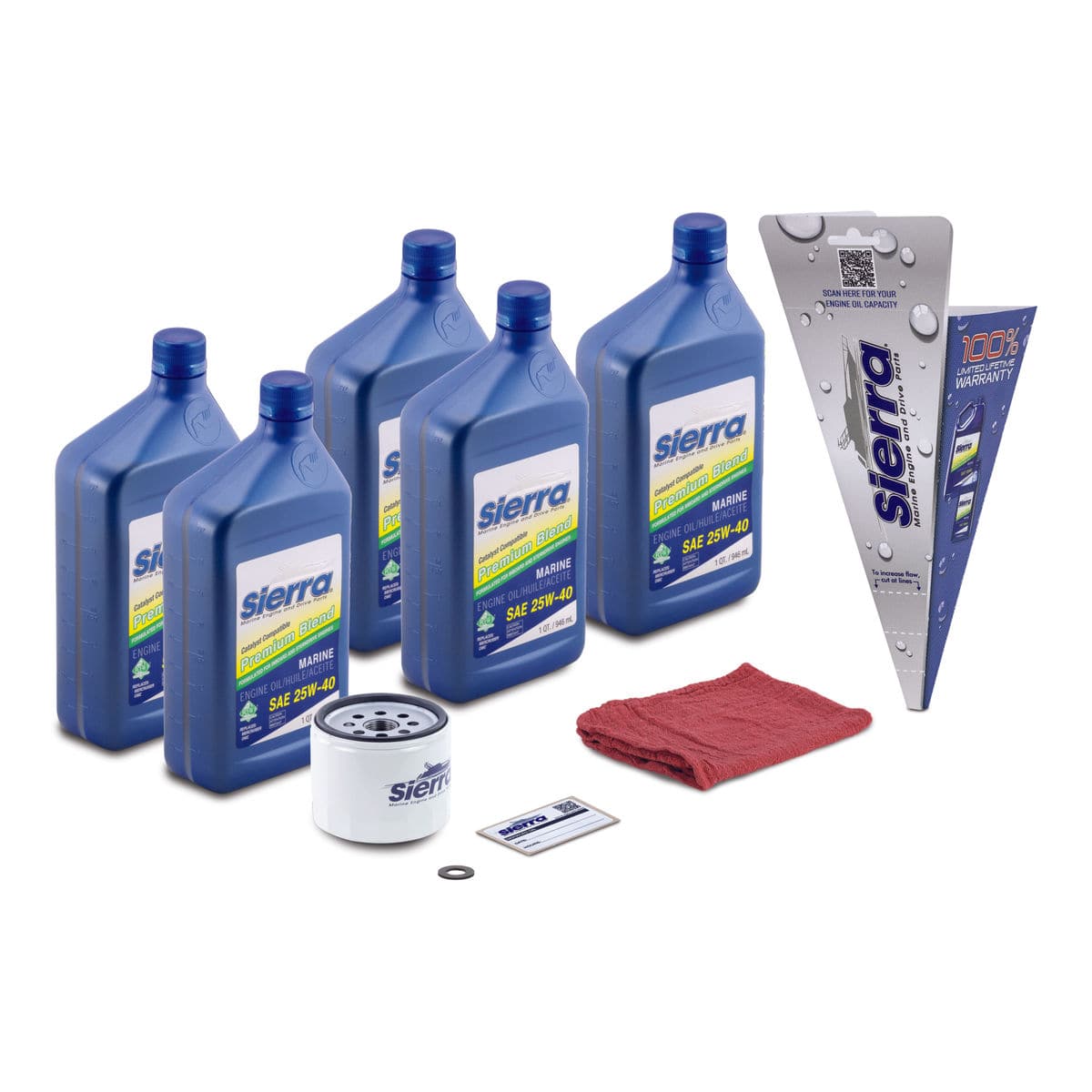 Sierra Qualifies for Free Shipping Sierra Oil Change Kit Mercury 75-115 HP EFI #18-9229