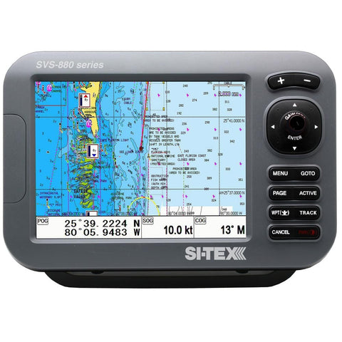 SI-TEX Qualifies for Free Shipping Sitex Standalone 8" Chart Plotter System with Color LCD #SVS-880CE+