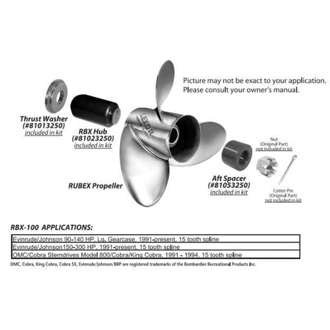 Solas Qualifies for Free Shipping Solas/Rubex Hub Kit Johnson/Evinrude/BRP/Cobra V6/GC #RBX-100