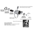 Solas Qualifies for Free Shipping Solas Series E+ Honda BF350 V8 17-Tooth 5-1/4" Gearcase #RBX-129