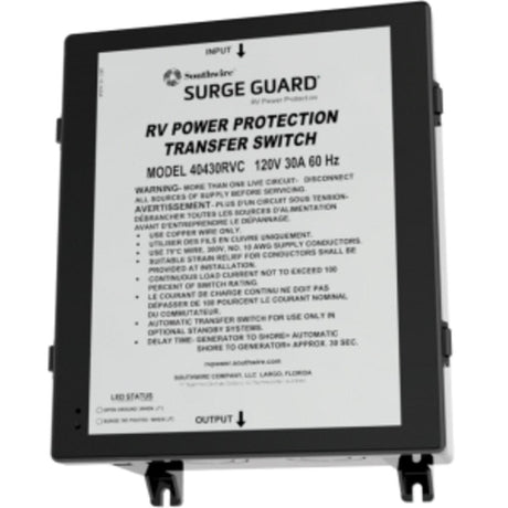 Southwire Qualifies for Free Shipping Southwire 30a Auto-Transfer Switch RVC/CC C3 Contat #40430RVC1