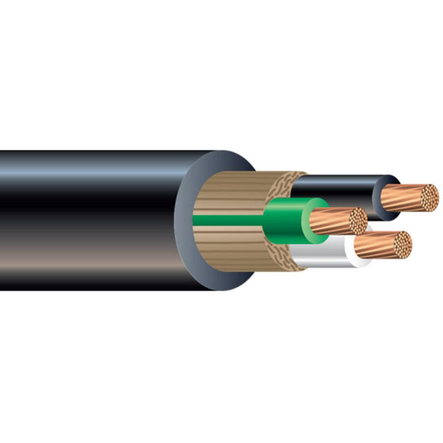 Southwire Truck Freight - Not Qualified for Free Shipping Southwire 6/4 Round Black Shore Cord 500' Roll #56004205