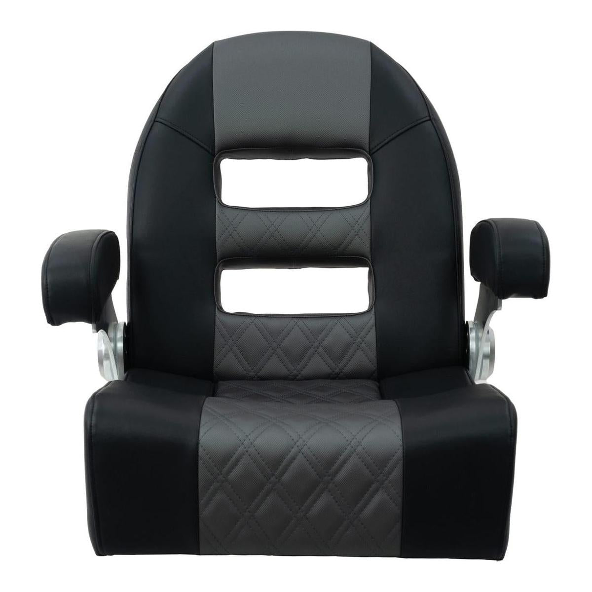 Springfield Not Qualified for Free Shipping Springfield Console Helm Seat Flip-Up with Bolster Black/Gray #1042035-BLK