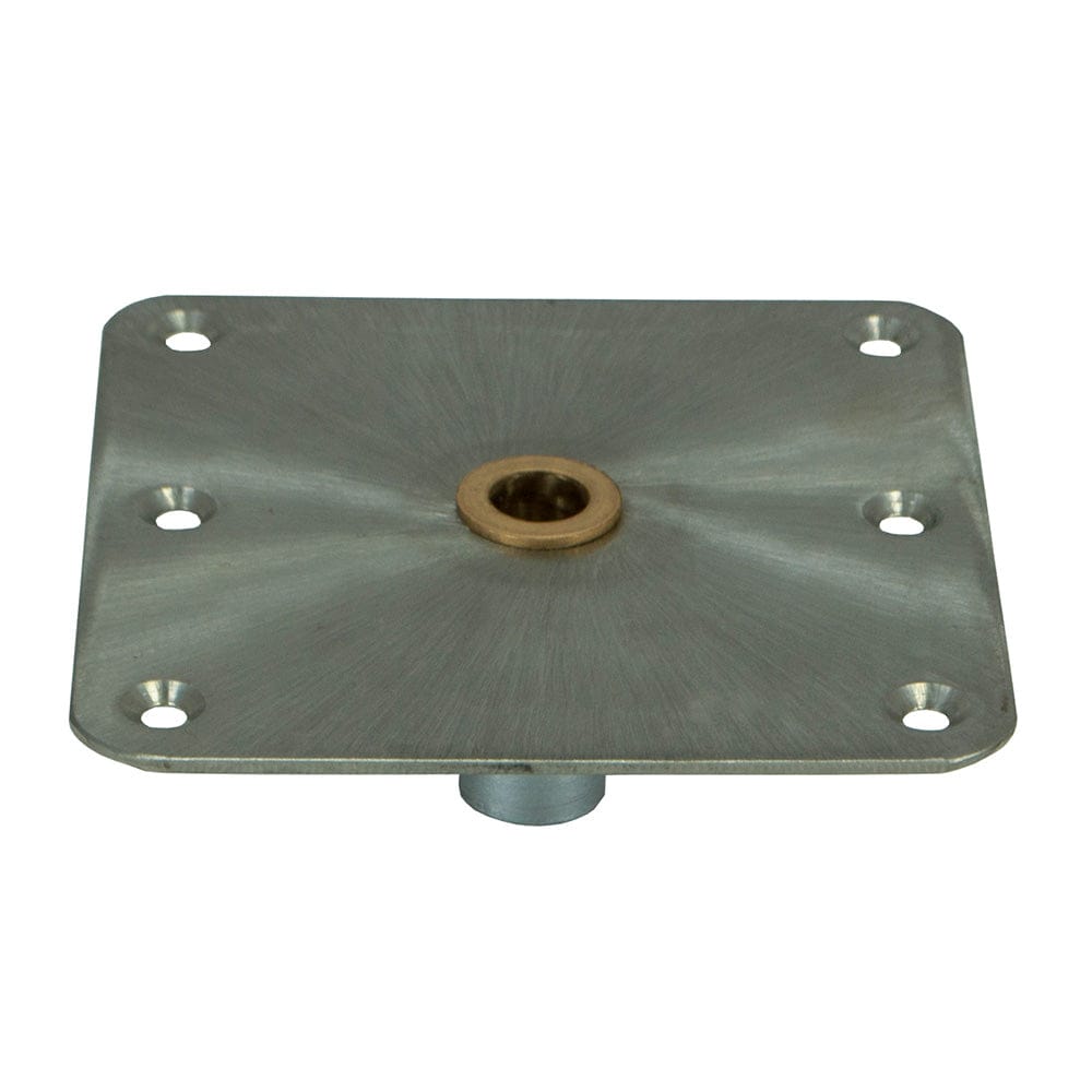 Springfield Qualifies for Free Shipping Springfield KingPin Standard Square Steel Base with Brass 7" x 7" #3620001-B