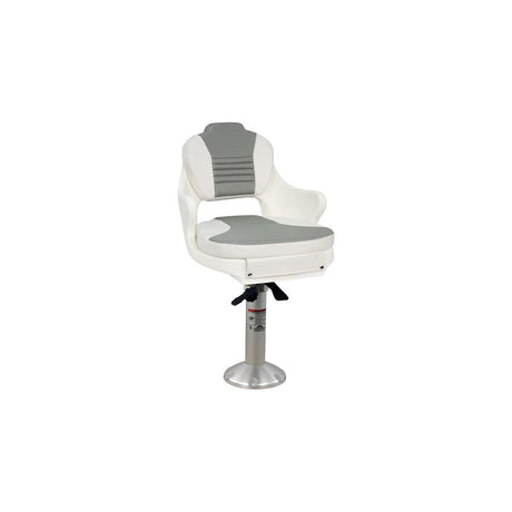 Springfield Qualifies for Free Shipping Springfield Yachtsman Prem Seat White/Black Pedestal #1001416L