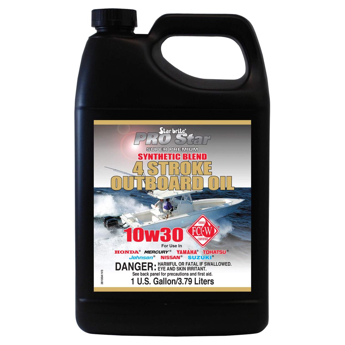 Star Brite Qualifies for Free Shipping Star Brite Gallon 10W-30 4-Stroke Outboard Oil #028100