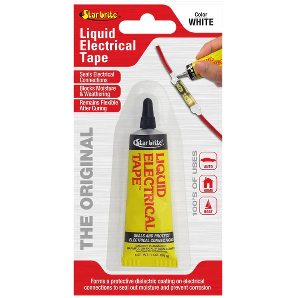 Star Brite Qualifies for Free Shipping Star Brite Liquid Electrical Tape White 1 oz Tube #084157