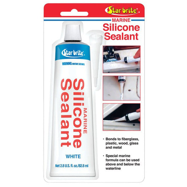 Star Brite Qualifies for Free Shipping Star Brite Silicone Sealant 2.8 oz White #082101