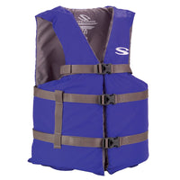 Stearns Qualifies for Free Shipping Stearns Adult Oversized Poly Life Jacket Blue #2158931
