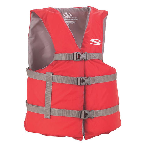 Stearns Qualifies for Free Shipping Stearns PFD 2001 Adults Over 90 lb Universal Red Chest Size of 50" #2160925