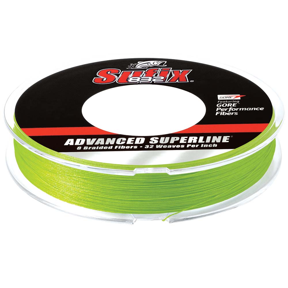 Sufix Not Qualified for Free Shipping Sufix 832 Braid 20 lb Neon Lime 150 Yards #660-020L
