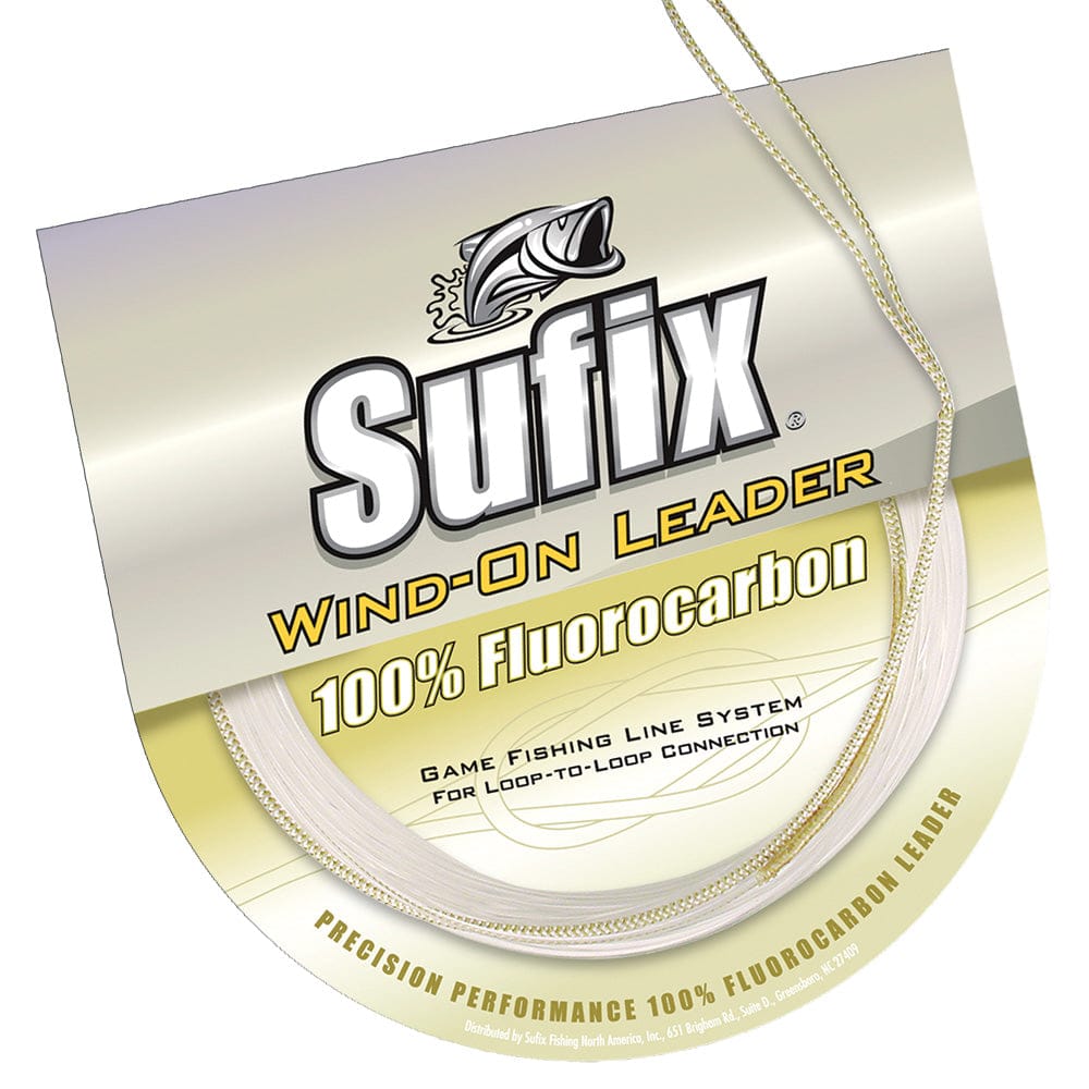 Sufix Qualifies for Free Shipping Sufix Wind-On Fluorocarbon Leader 50 lb Clear 11 Yards #700-050F