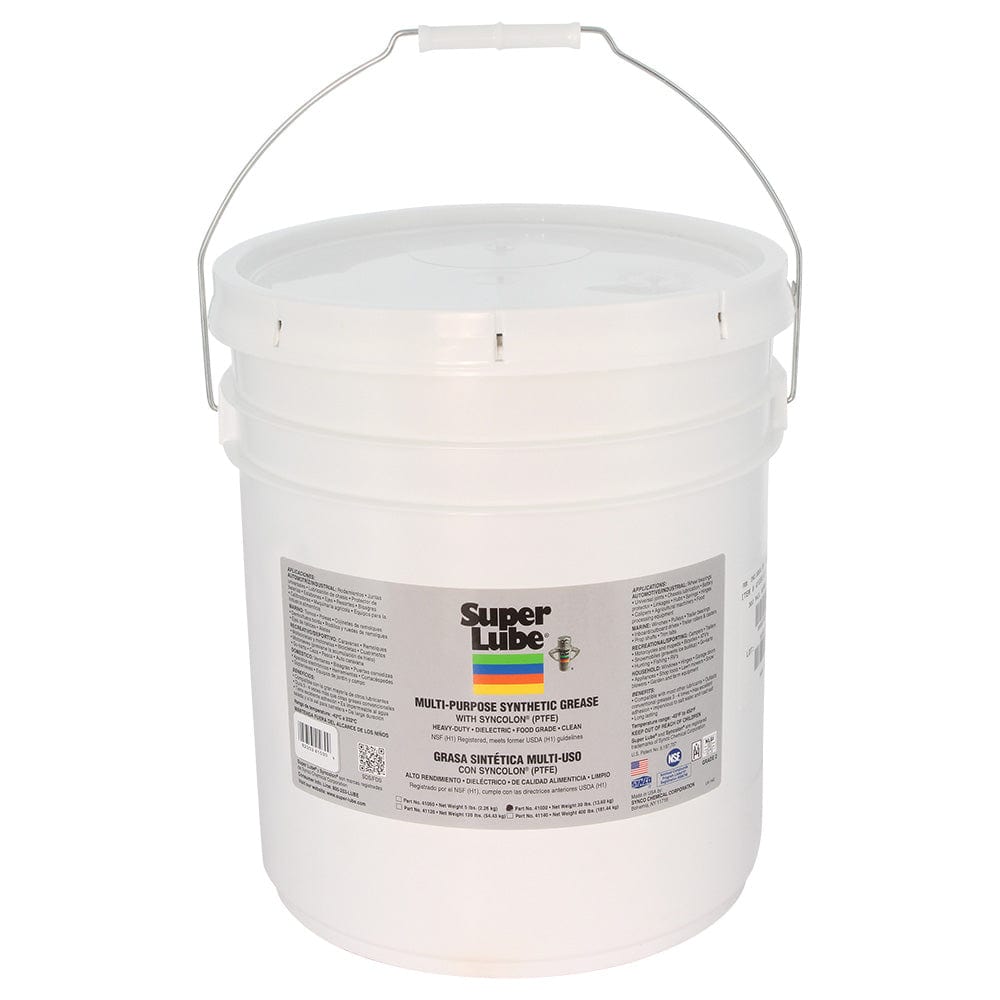 Super Lube Oversized - Not Qualified for Free Shipping Super Lube 30 lb Pail Multi-Purpose Synthetic Grease PTFE #41030