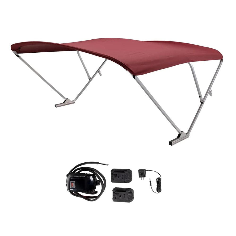 SureShade Not Qualified for Free Shipping Sureshade Battery Powered Bimini Clear Anodized Frame #2021133090