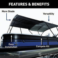 SureShade Qualifies for Free Shipping Sureshade Bimini Extension for Power Bimini 7' Black #2021013744