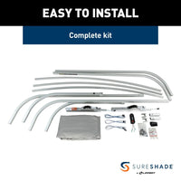 SureShade Not Qualified for Free Shipping SureShade Power Bimini Beige Fabric Black Frame #2024050705