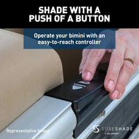 SureShade Not Qualified for Free Shipping SureShade Power Bimini Beige Fabric Black Frame #2024050705