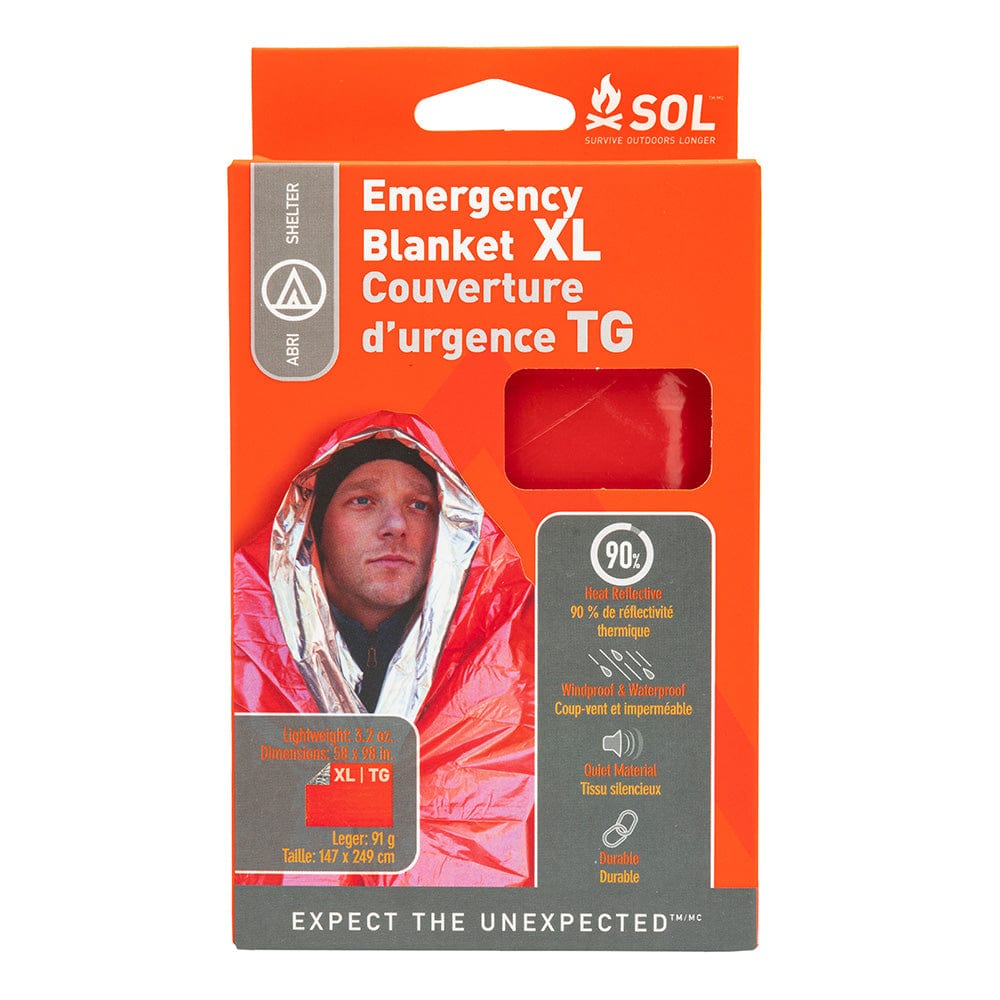 S.O.L. Survive Outdoors Longer Qualifies for Free Shipping Survive Outdoor Longer Emergency Blanket XL #0140-1701