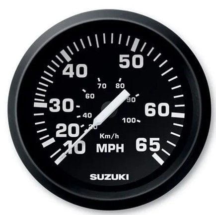 Suzuki Marine Qualifies for Free Shipping Suzuki 4" Speedometer 65 MPH Black #990C0-80002