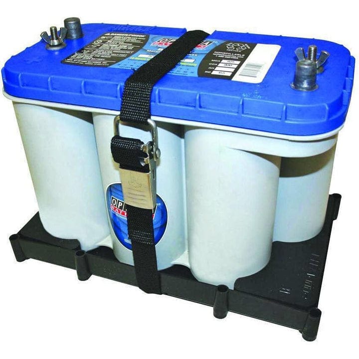 T-H Marine Qualifies for Free Shipping T-H Marine Battery Tray with SS Buckle Optima #NBH31-SSCOPT
