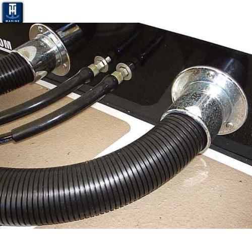 T-H Marine Qualifies for Free Shipping T-H Marine Chr Rig Flange with 4' Black Rig Hose #RFK-1CP-DP