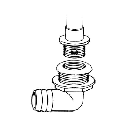 T-H Marine Qualifies for Free Shipping T-H Marine Livewell Drain 1-1/8" Low Thru-Hull #TH-1890T