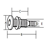T-H Marine Qualifies for Free Shipping T-H Marine Thru-Hull 5/8" White #TH-652-DP