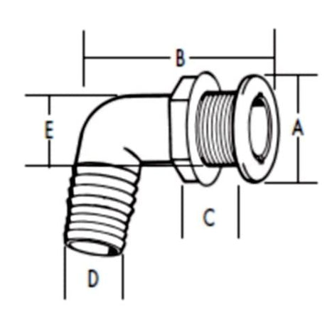 T-H Marine Qualifies for Free Shipping T-H Marine Thru-Hull Fitting 1-1/8" Black #TH-1290-DP