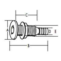 T-H Marine Qualifies for Free Shipping T-H Marine Thru-Hull Fitting 3/4
