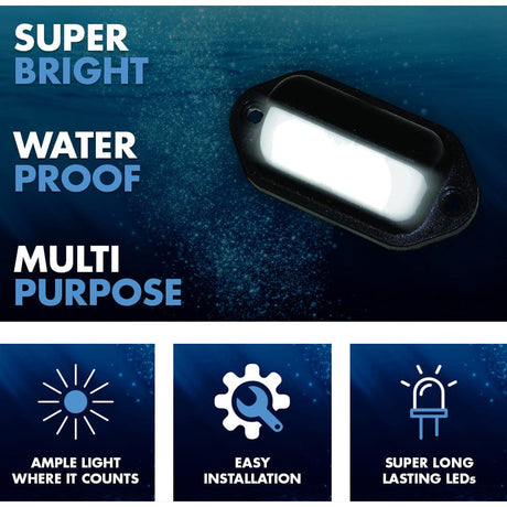 T-H Marine Qualifies for Free Shipping T-H Marine Utility Light LED Chrome #LED-51822-DP