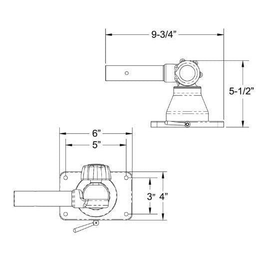 Taco Metals Qualifies for Free Shipping Taco Grand Slam 170 Center Rigger 1-1/8" OD #GS-170-2