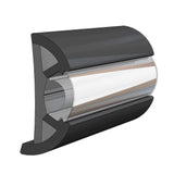 Taco Metals Truck Freight - Not Qualified for Free Shipping Taco Large Suproflex Rub Rail 2.5" x 1" Black #V11-9970BKA100-1